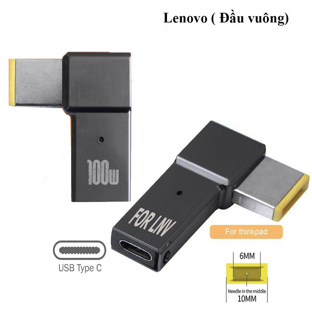 Đầu đổi Nguồn USB C Lenovo (Đầu nhỏ)